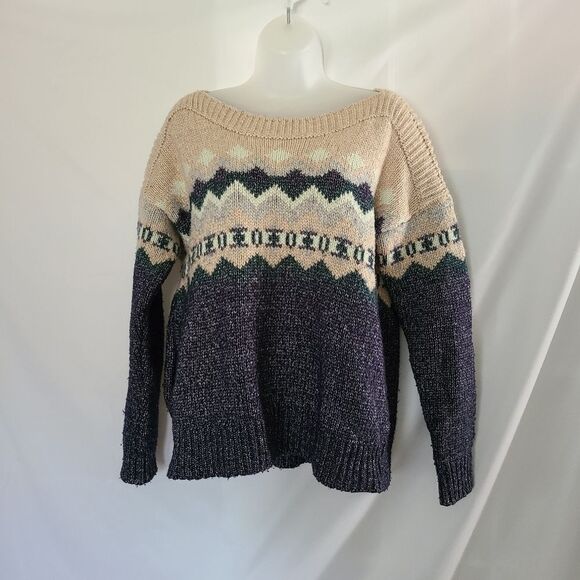 Victoria's Secret Fair Isle Heavy‎ Knit Sweater Sz Small - Picture 1 of 5